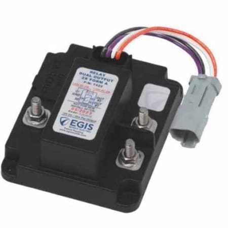 Egis Mobile Electric Relay, 2X80 Amp / 12V, W/Dt/At Connector, Bulk EGIS/7422D